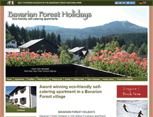 Tablet Screenshot of bavarian-forest-holidays.com